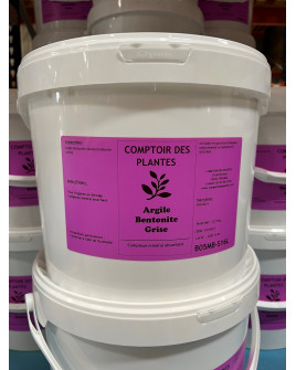Argile Bentonite grise agriculture biologique AB BIO