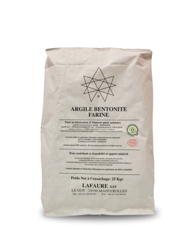 Argile Bentonite grise agriculture biologique AB BIO