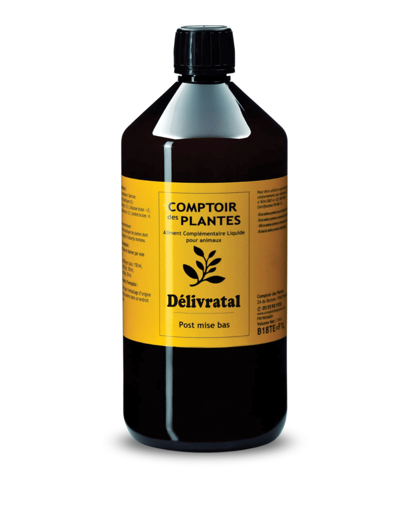 Produit naturel bio pour aider la délivrance vache, brebis, chèvre, jument, chienne