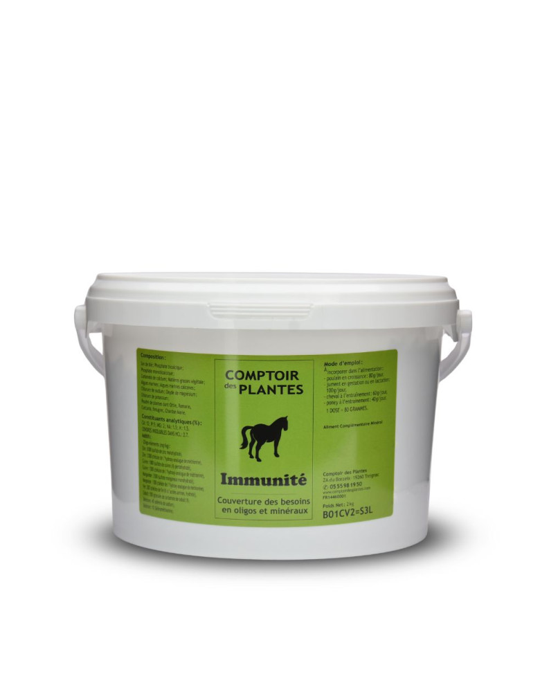 Equilibre immunitaire | Chevaux | Equins | Granulés | Plantes - Algues - Minéraux - Oligo-éléments | Bio